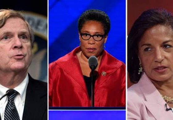▲ El presidente electo de Estados Unidos, Joe Biden, continuó ayer con las nominaciones para su gabinete: Tom Vilsack, en la Secretaría de Agricultura; Marcia Fudge, para secretaria de Vivienda y Desarrollo Urbano, y Susan Rice, próxima asesora de Política Doméstica. Foto Afp.