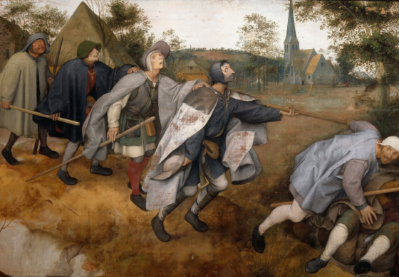 La parábola de los ciegos. Pieter Brueghel el Viejo.